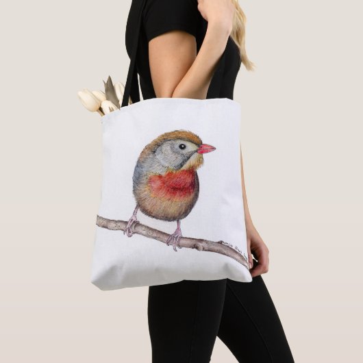 Pekin Robin Bird (Leiothrix lutea) Tote Bag (Dichtbij)