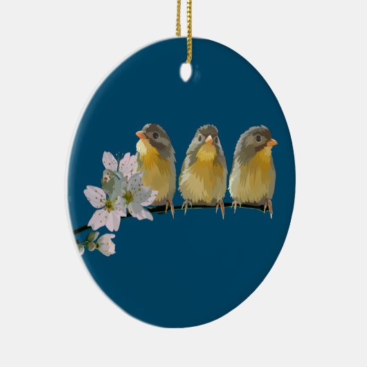 Pekin Robins Keramisch Ornament (Rechts)