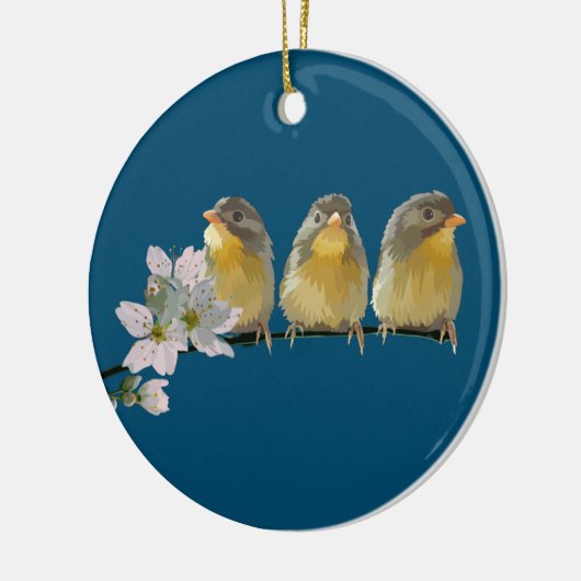 Pekin Robins Keramisch Ornament (Links)
