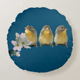 Pekin Robins Rond Kussen