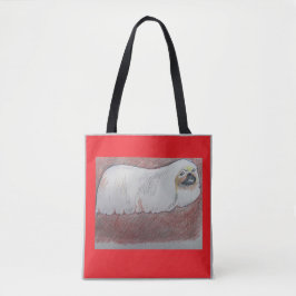 pekinees boekentas tote bag
