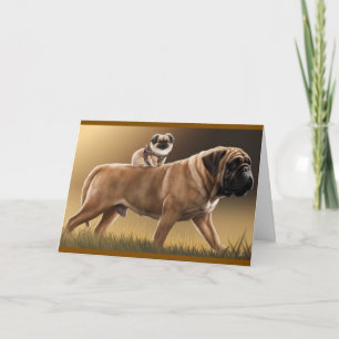 Pekinees en Bullmastiff Kaart