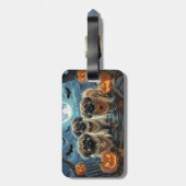 Pekinees Halloween Spooky Bagagelabel (Achterkant verticaal)