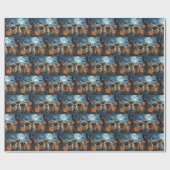 Pekinees Halloween Spooky Cadeaupapier (Vlak)