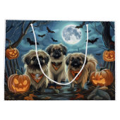 Pekinees Halloween Spooky Groot Cadeauzakje (Achterkant)