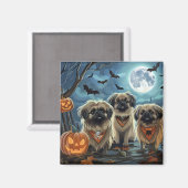 Pekinees Halloween Spooky Magneet (Voorkant / Achterkant)