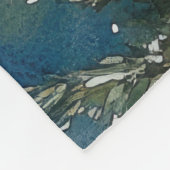 Pekinees Hond in Sledge Laat het Sneeuw Kerstmis Fleece Deken (Hoek)