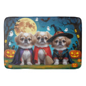 Pekinees Honden Pompoen Halloween Grappig Badmat (Voorkant)