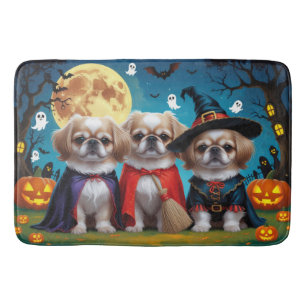 Pekinees Honden Pompoen Halloween Grappig Badmat