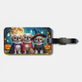 Pekinees Honden Pompoen Halloween Grappig Bagagelabel (Achterkant horizontaal)