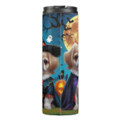 Pekinees Honden Pompoen Halloween Grappig Thermosbeker (Achterkant)