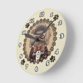 Pekinees met bril Klok (Hoek)