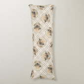 Pekinees schilderij Fawn Schattigee originele Pet  Lichaamskussen (Voorkant Verticaal)