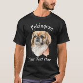 Pekinees, tekst t-shirt (Voorkant)