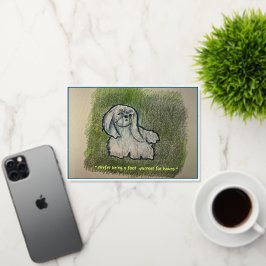 Pekinees Wenskaart Kaart