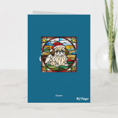 Pekinese Christmas Stocking Kaart (Achterkant)