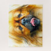 Pekinese Dog. Legpuzzel (Verticaal)