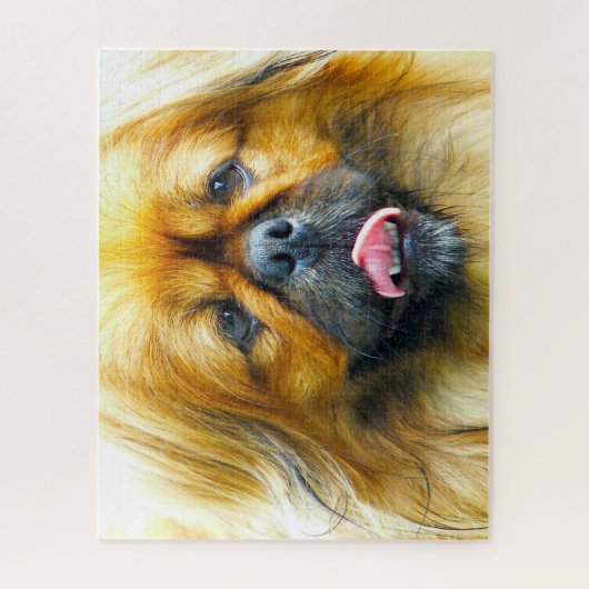 Pekinese Dog. Legpuzzel (Verticaal)