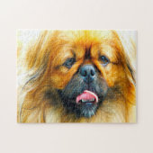 Pekinese Dog. Legpuzzel (Horizontaal)
