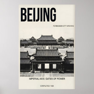 Peking Architectuur Kunstprint, Verboden Stad Poster