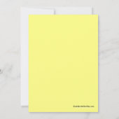 Peking Baby Duck Neutral Baby shower Invitation Kaart (Achterkant)