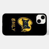 Peking Black Cat: Big Green Eyes Feline Design Case-Mate iPhone Case (Achterkant (horizontaal))
