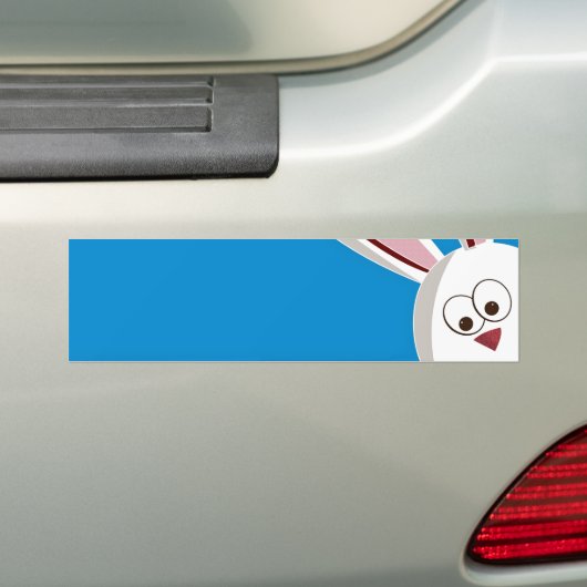 Peking Bunny Bumpersticker (Op auto)