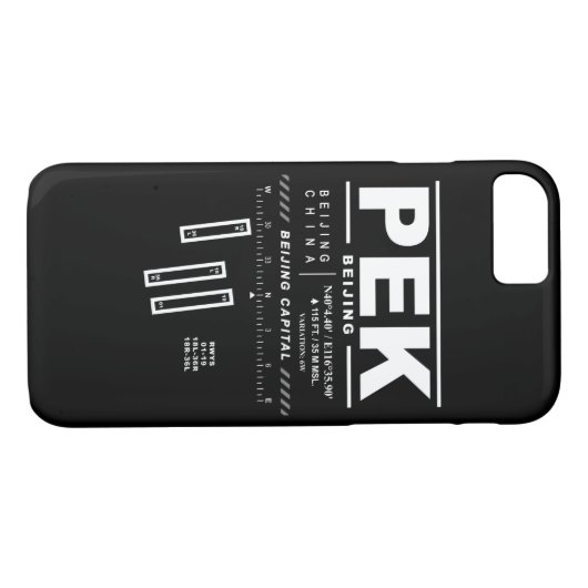 Peking Capital Int'l Airport PEK iPhone Case (Achterkant (Horizontaal))