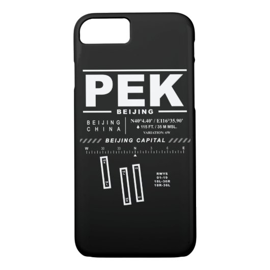 Peking Capital Int'l Airport PEK iPhone Case (Achterkant)