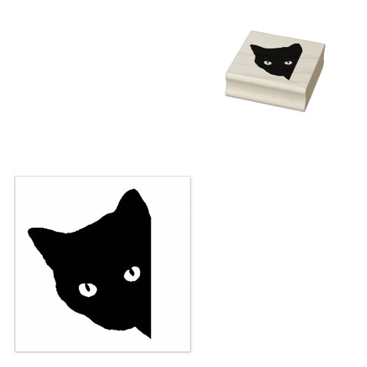 Peking Cat Art Stamp Rubberstempel (Gestempeld)