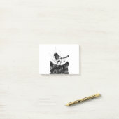 Peking cat en Magpie Post-it® Notes (Op bureau)