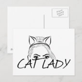 Peking Cat Lady Briefkaart (Voorkant / Achterkant)