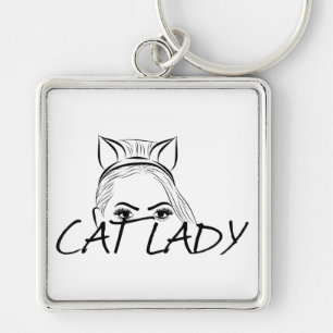 Peking Cat Lady Sleutelhanger