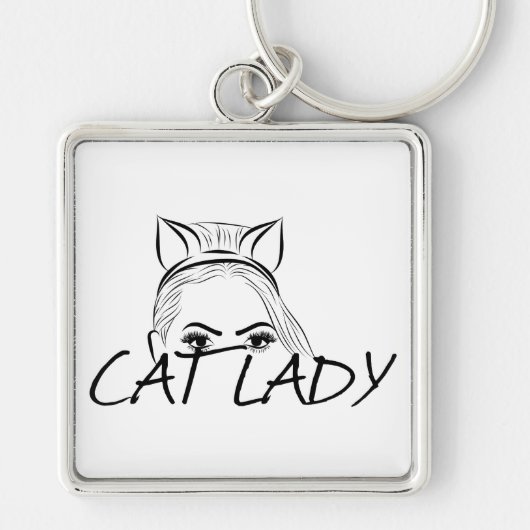 Peking Cat Lady Sleutelhanger (Voorkant)