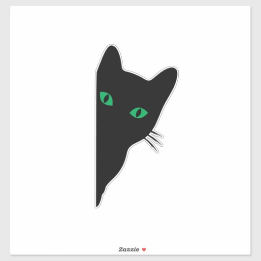 Peking-Cat-Silhouette-Decal-Notitieboek-Car-Laptop Sticker (Vel)