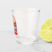 Peking China Reis Kunst Embleem Shot Glas (Rechts)