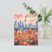 Peking China Reisstad Esthetisch Briefkaart (Staand voorkant)
