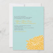 Peking Chrysanthemum Wedding Invitation Kaart (Voorkant)