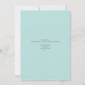 Peking Chrysanthemum Wedding Invitation Kaart (Achterkant)