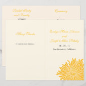 Peking Chrysanthemum Wedding Programme (Voorkant / Achterkant)