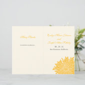 Peking Chrysanthemum Wedding Programme (Staand voorkant)