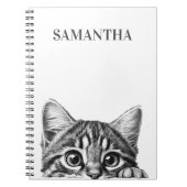 Peking Cute Cat Monogram Kitten Notitieboek (Voorkant)