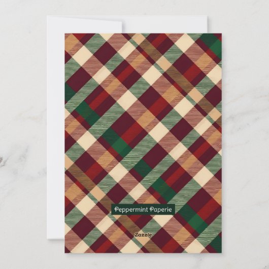 Peking Dalmatiër in Woodland Forest Pet Portrait Feestdagenkaart (Achterkant)