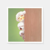 Peking Dieren Trio Servet (Voorkant)