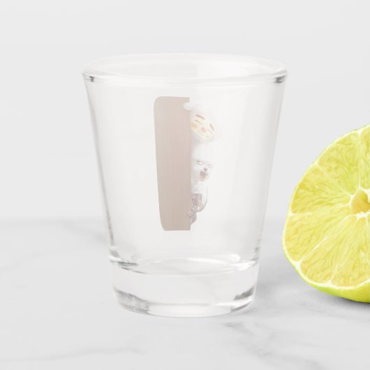 Peking Dieren Trio Shot Glas (Achterkant)