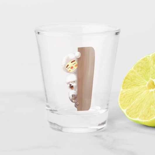 Peking Dieren Trio Shot Glas (Voorkant)