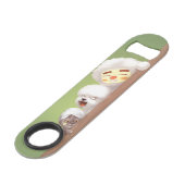 Peking Dieren Trio Speed Flessenopener (Voorkant Gekanteld)