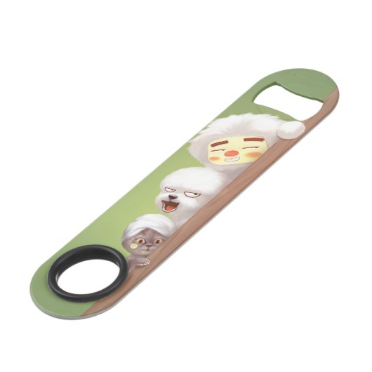 Peking Dieren Trio Speed Flessenopener (Achterkant Gekanteld)