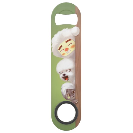 Peking Dieren Trio Speed Flessenopener (Voorkant)