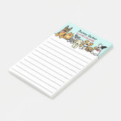 Peking Dogs Gepersonaliseerde Pet Sitter Schattige Post-it® Notes (Schuin)